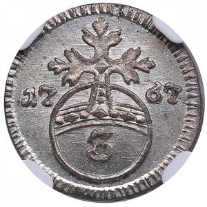 Germany, Muhlhausen-Thuringen 3 Pfenninge 1767 - NGC MS 66