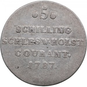Germany, Schleiswig-Holstein 1/12 Speciestaler - 5 Schilling Courant 1787 - Christian VII (1784-1808)