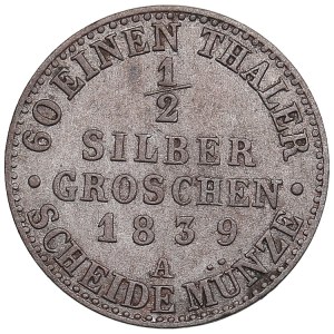 Germany, Prussia 1/2 groschen 1839 A