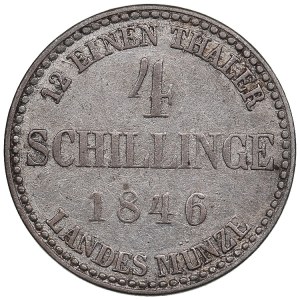 Germany, Mecklenburg-Strelitz 4 Schilling 1846 - Georg (1816-1860)