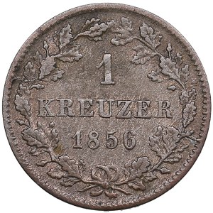 Germany, Württemberg 1 Kreuzer 1856 - Wilhelm I (1816-1864)