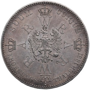 Germany, Prussia, Wilhelm I, Taler 1861 - Coronation