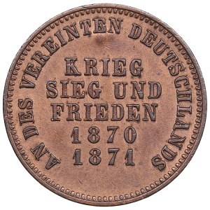Germany, Grand-duchy of Baden 1 Kreuzer 1871 - Friedrich I (1856-1907) - Victory over France