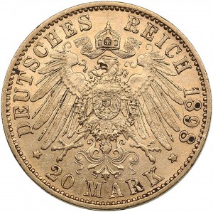 Germany, Hessen 20 mark 1898 A