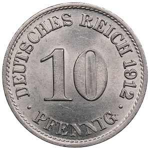 Germany, Empire 10 pfennig 1912 A