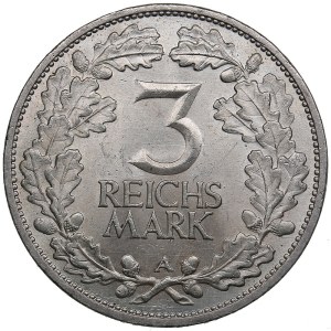 Germany, Weimar Republic 3 reichsmark 1925 A
