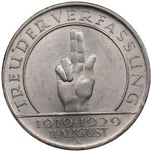 Germany, Weimar Republic 3 reichsmark 1929 A - Paul von Hindenburg