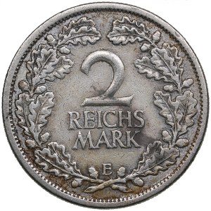Germany, Weimar Republic 2 reichsmark 1931 E