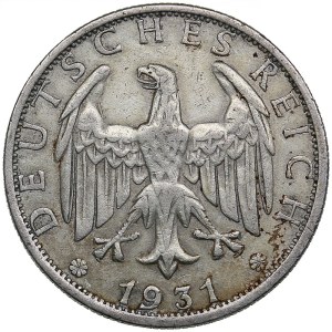 Germany, Weimar Republic 2 reichsmark 1931 E