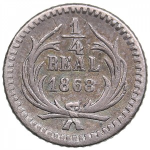 Guatemala 1/4 real 1868