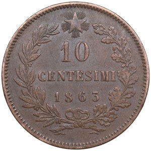 Italy 10 centesimi 1863