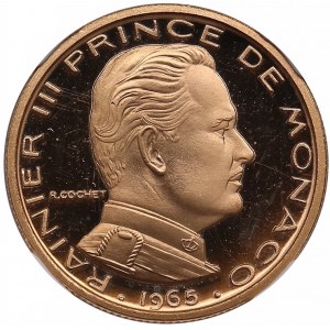 Monaco 1/2 Franc 1965 (Essai) - Rainier III (1949-2005) - NGC PF 68 ULTRA CAMEO