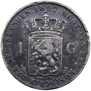 Netherlands 1 Gulden 1897 - Wilhelmina I (1890-1948)