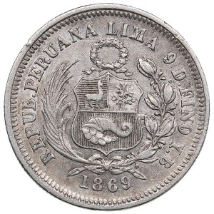Peru 1/5 Sol 1869