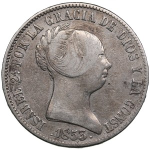 Spain 10 reales 1853 - Isabel II (1833-1868)