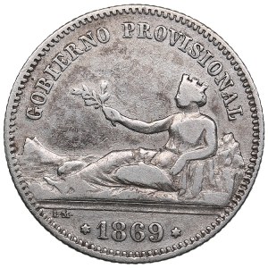 Spain 1 peseta 1869 - GOBIERNO PROVISIONAL