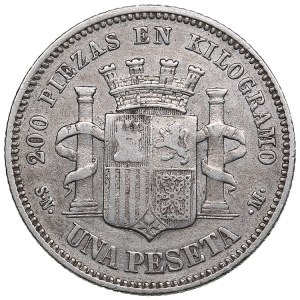 Spain 1 peseta 1869 - GOBIERNO PROVISIONAL