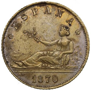 Spain 1 peseta 1870