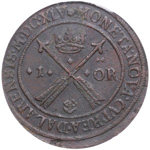 Sweden 1 ore 1645 - Kristina (1632-1654) - NGC AU 58 BN