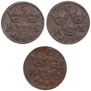 Sweden 1/6 öre 1666 (3) - Karl XI (1660-1697)