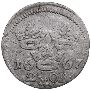 Sweden 2 öre 1667 - Karl XI (1660-1697)