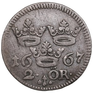 Sweden 2 öre 1667 - Karl XI (1660-1697)