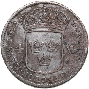 Sweden 4 mark 1692 - Karl XI (1660-1697)