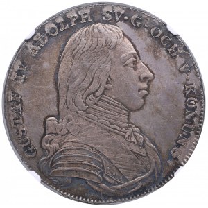 Sweden 1 riksdaler 1805 OL - NGC AU 58