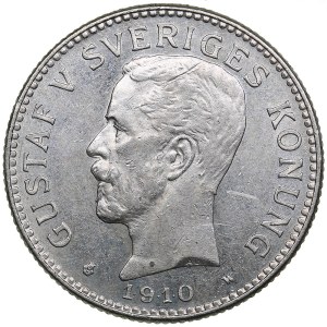 Sweden 2 Kronor 1910 W - Gustav V (1907-1950)