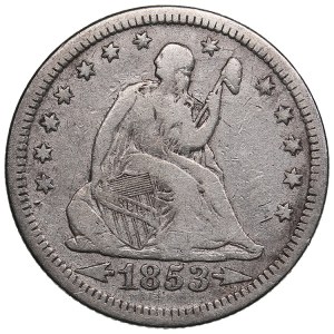 USA 1/4 dollars 1853