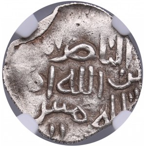 Golden Horde, Citing al-Nasir, Bulghar AR Dirham AH 624-654 - Batu (AD 1227-1256) - NGC AU DETAILS