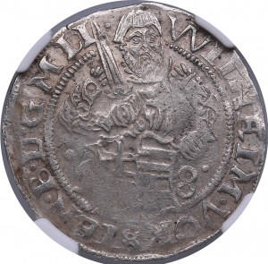 Riga 1/2 mark 1558 - Wilhelm Fürstenberg (1557-1559) - NGC MS 61