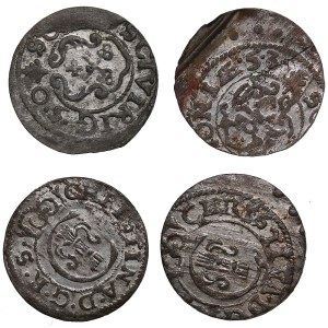 Riga, Sweden Solidus 1650, 1652, 1653 - Kristina (1632-1654) (4)