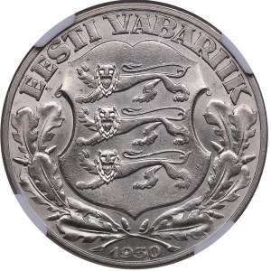 Estonia 2 krooni 1930 Toompea Fortress - NGC MS 62