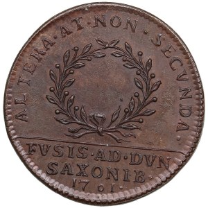 Latvia, Sweden medal Swedish victory over the combined Saxon-Polish and Russian armies near Riga on July 9, 1701.