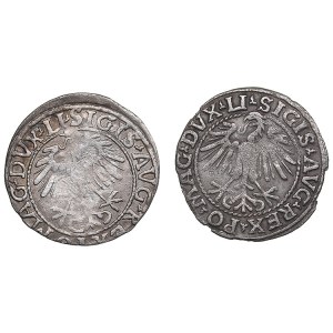 Poland-Lithuania 1/2 grosz 1548, 1557 (2)