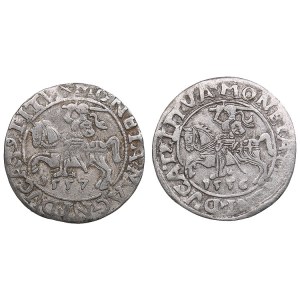 Poland-Lithuania 1/2 grosz 1556, 1557 - Sigismund II Augustus (1545-1572) (2)