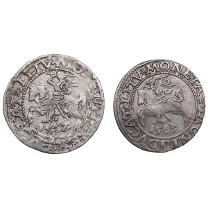 Poland-Lithuania 1/2 grosz 1562, 1563 - Sigismund II Augustus (1545-1572) (2)