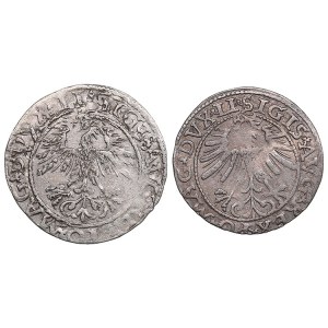 Poland-Lithuania 1/2 grosz 1562, 1563 - Sigismund II Augustus (1545-1572) (2)