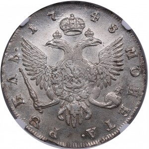 Russia Rouble 1748 СПБ - NGC MS 61