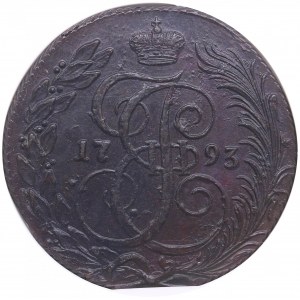 Russia 5 kopecks 1793 KM - NGC MS 63 BN