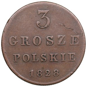 Russia, Poland 3 grosze 1828 FH