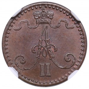 Russia, Finland 1 penni 1870 - NGC MS 66 BN