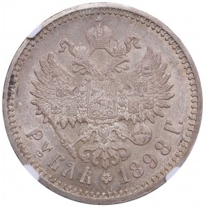 Russia Rouble 1898 АГ - NGC MS 63