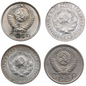 Russia, USSR 15 kopecks 1927, 1928, 1950, 1976 (4)