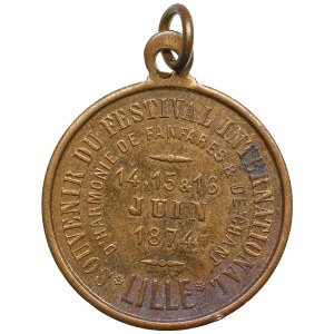 France Medal - Lille, Festival international, 1874