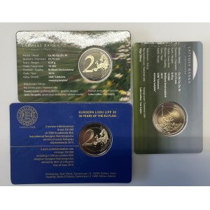Small collection of Commemorative 2 euro coins - Estonia, Latvia (3)