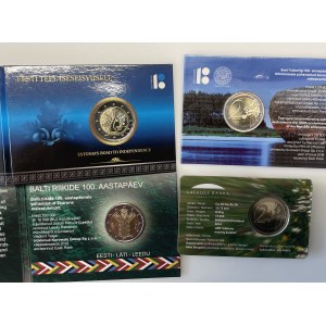Small collection of Commemorative 2 euro coins - Estonia, Latvia (4)