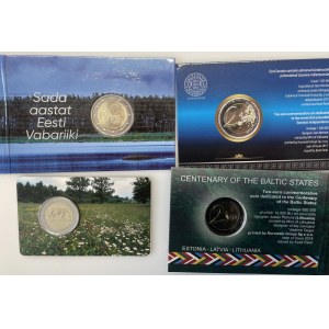 Small collection of Commemorative 2 euro coins - Estonia, Latvia (4)