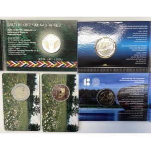 Small collection of Commemorative 2 euro coins - Estonia, Latvia (5)